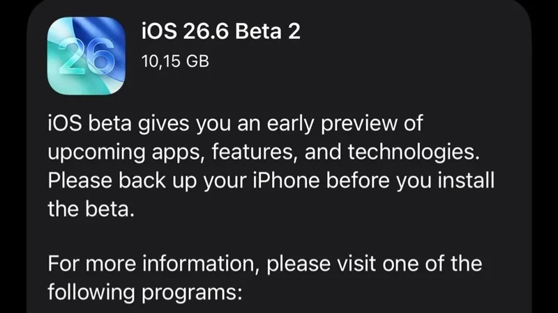 Apple phát hành iOS 26.6 Beta 2: Tiếp tục tối ưu hệ thống trước khi iOS 27 ra mắt - DENSTORE - APPLE CHÍNH HÃNG QUY NHƠN