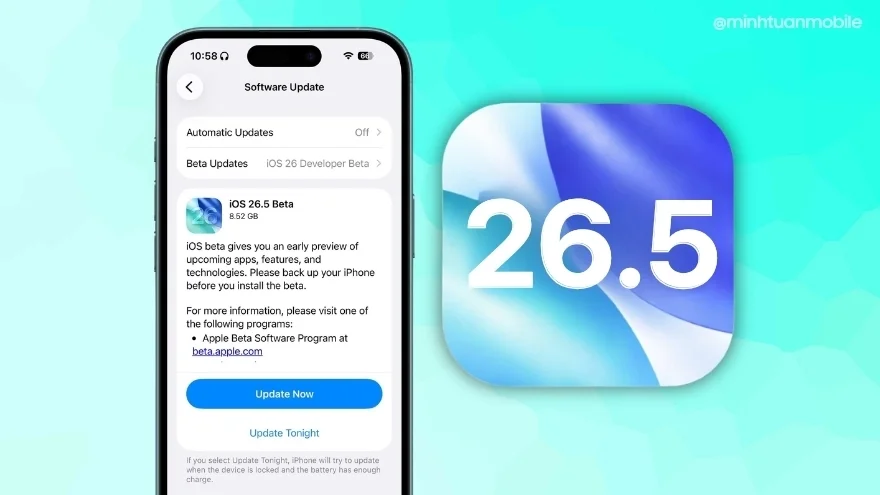 Apple phát hành lại bản beta iOS 26.5 và iPadOS 26.5: Động thái bất ngờ, sửa lỗi gấp
